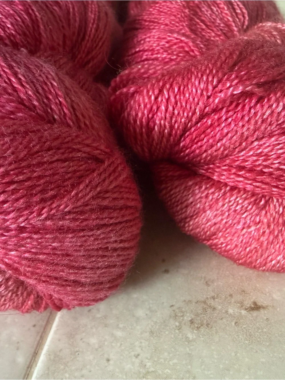 Fyberspates Luxury Yarn - Two Strawberry Pink Hanks